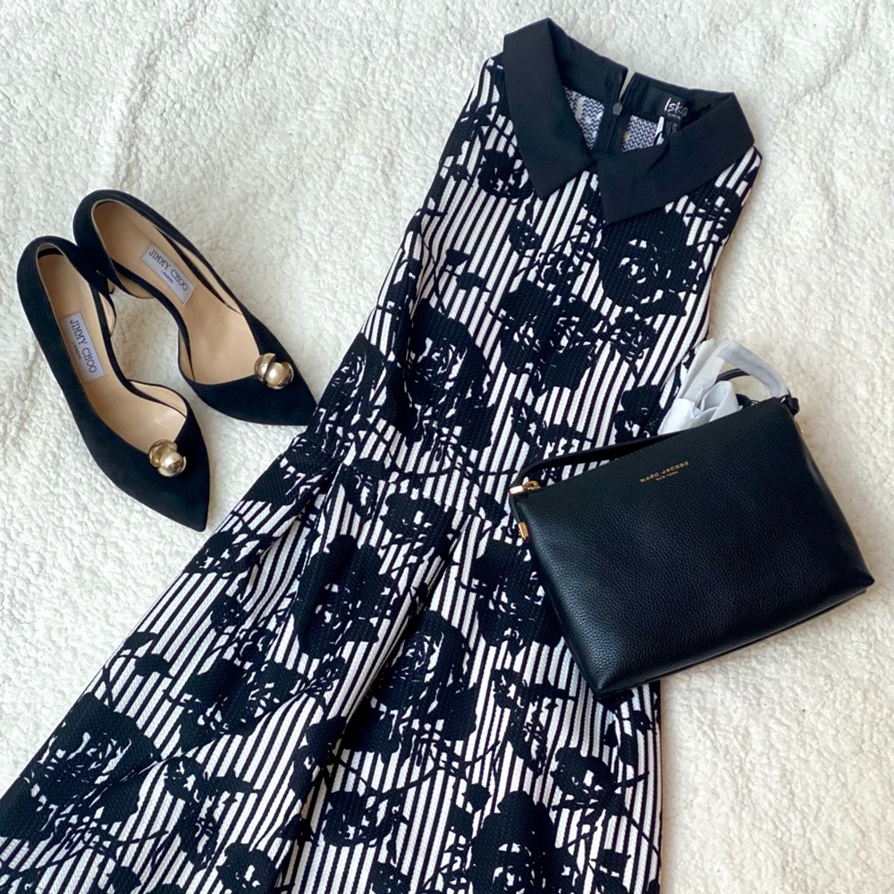 Iska London Black and White Dress